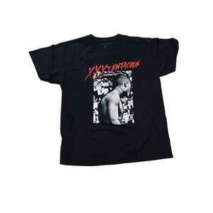 XXXTENTACION Graphic T-Shirt Men's Size Large Black Red Rap Tee Spencers Officia